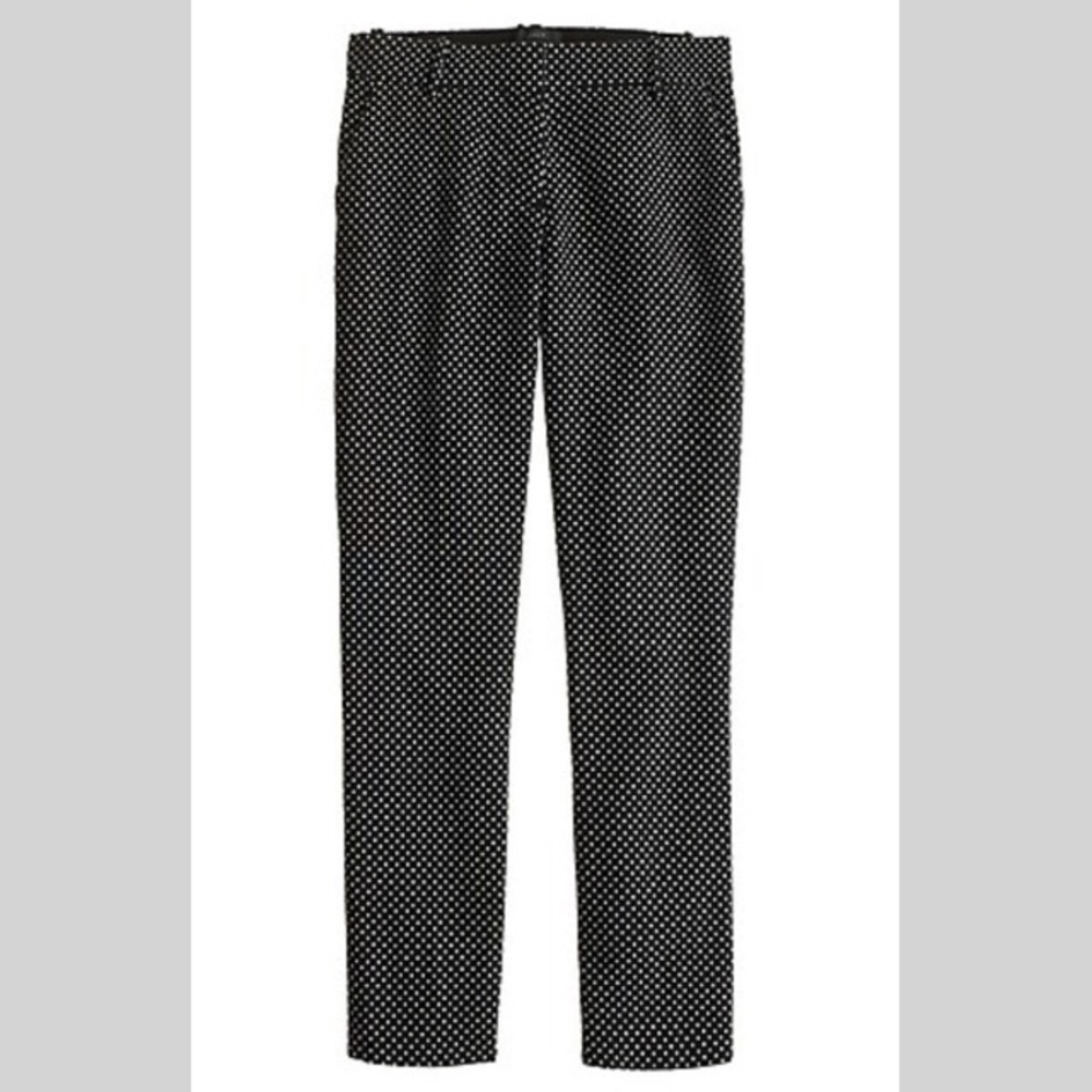 J Crew cafe Capri pants in tiny dots